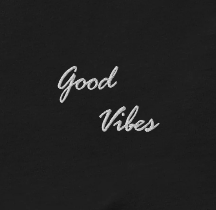 Good Vibes - embroidered T-shirt