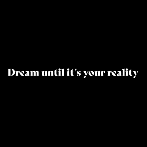Dream until it's your reality - embroidered T-shirt