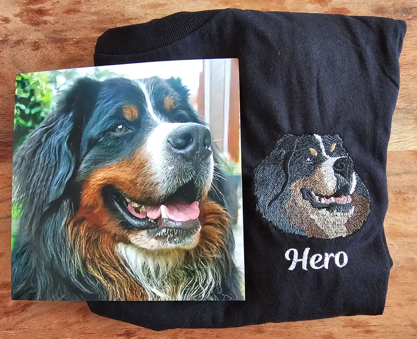 Personalized embroidered t-shirt
