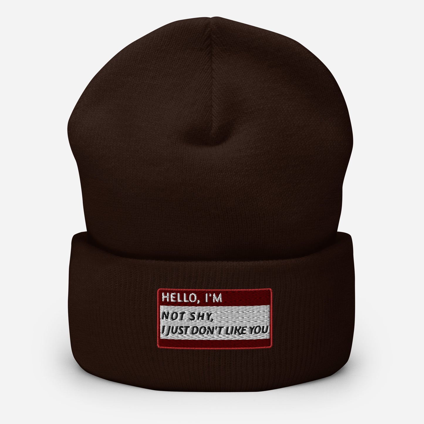 HELLO I'M NOT SHY, I JUST DON'T LIKE YOU Beanie