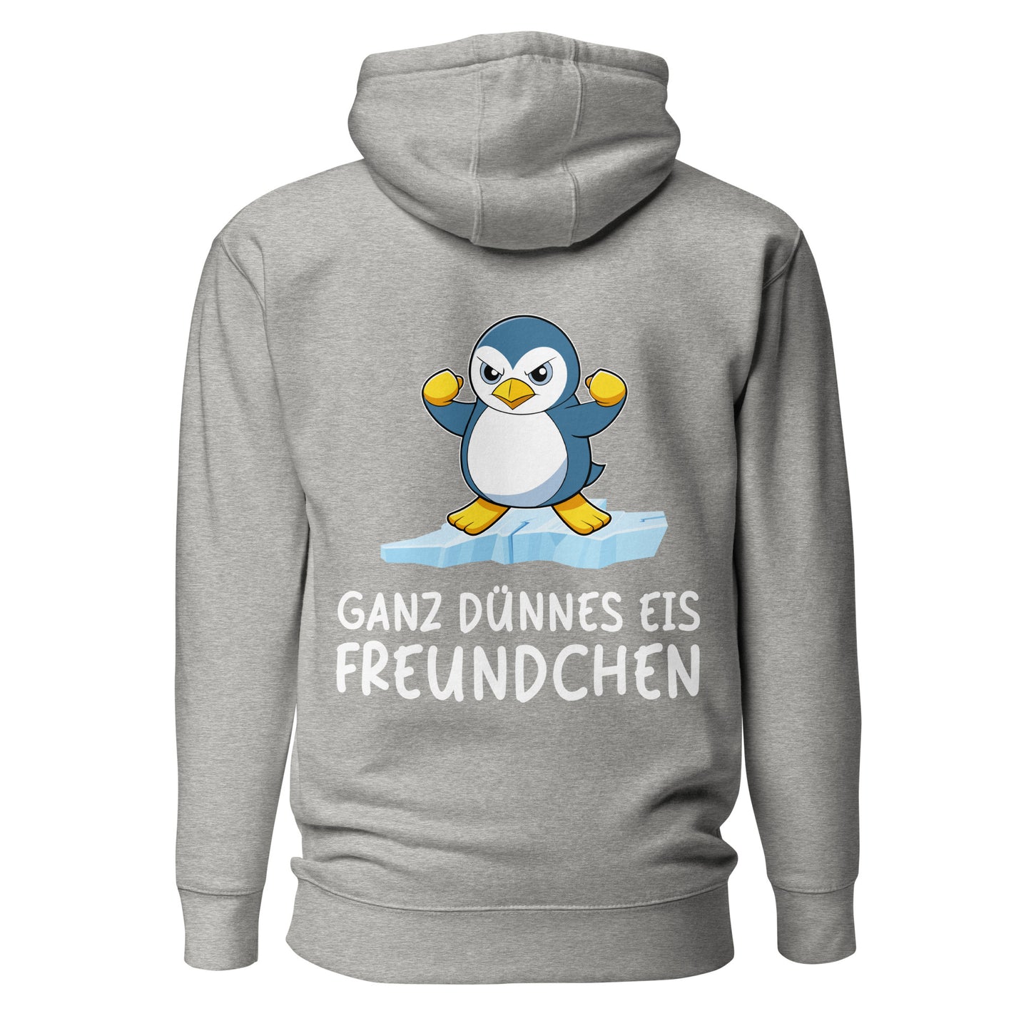 Dünnes Eis Pinguin - Hoodie Unisex Rückenprint