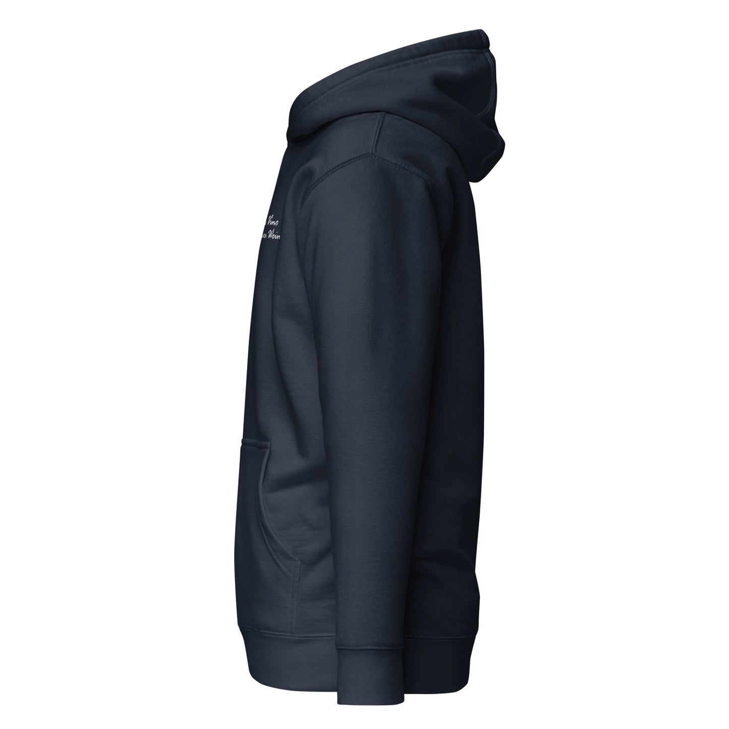 ZU VINO SAG ICH WEIN - bestickter Hoodie