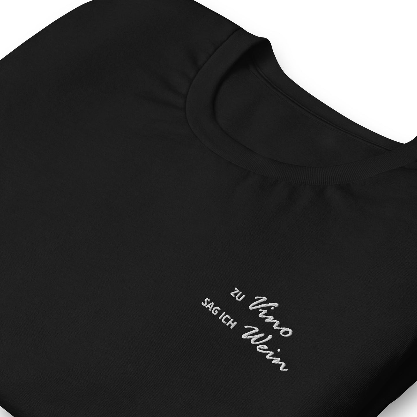 TO VINO I SAY WINE - embroidered T-shirt