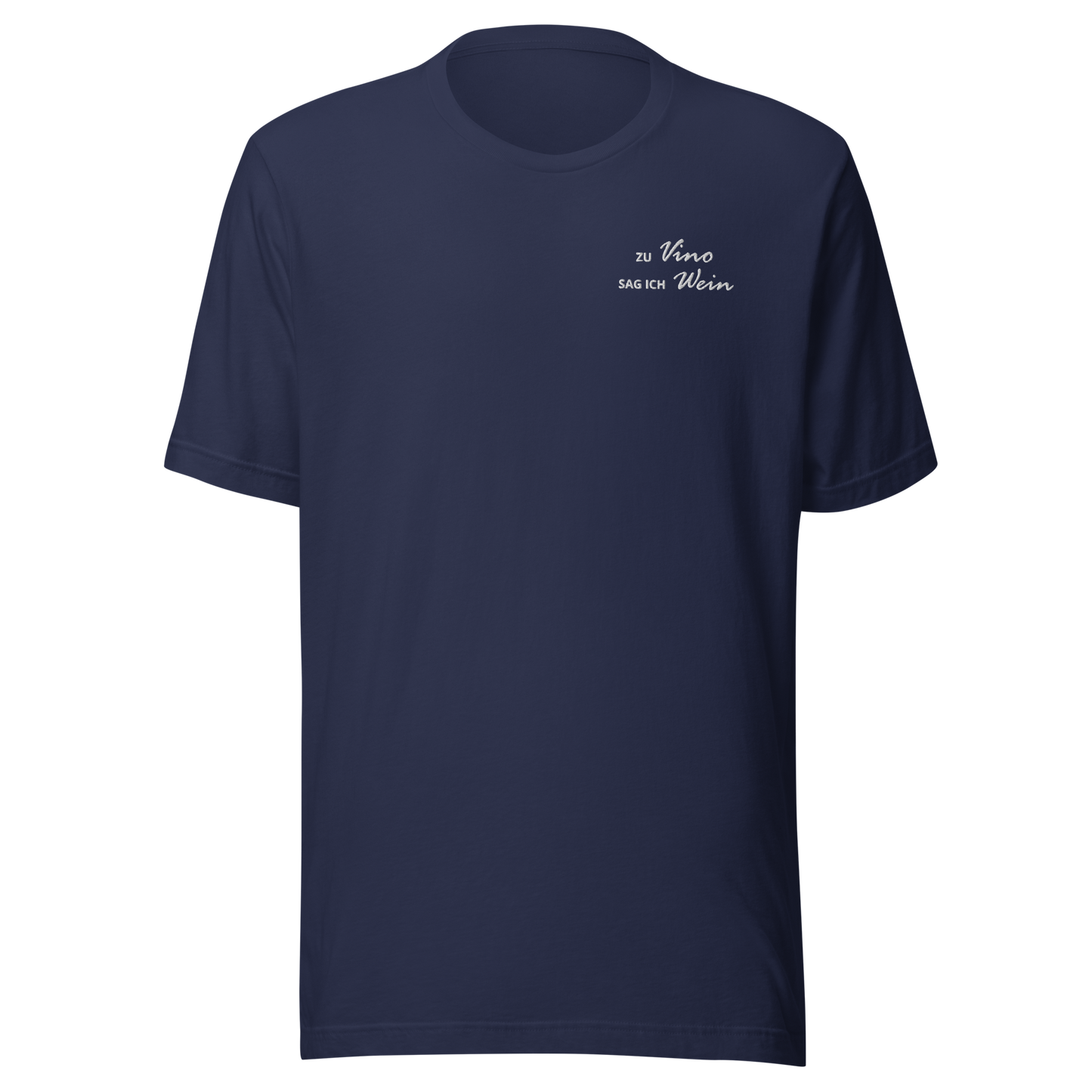 TO VINO I SAY WINE - embroidered T-shirt