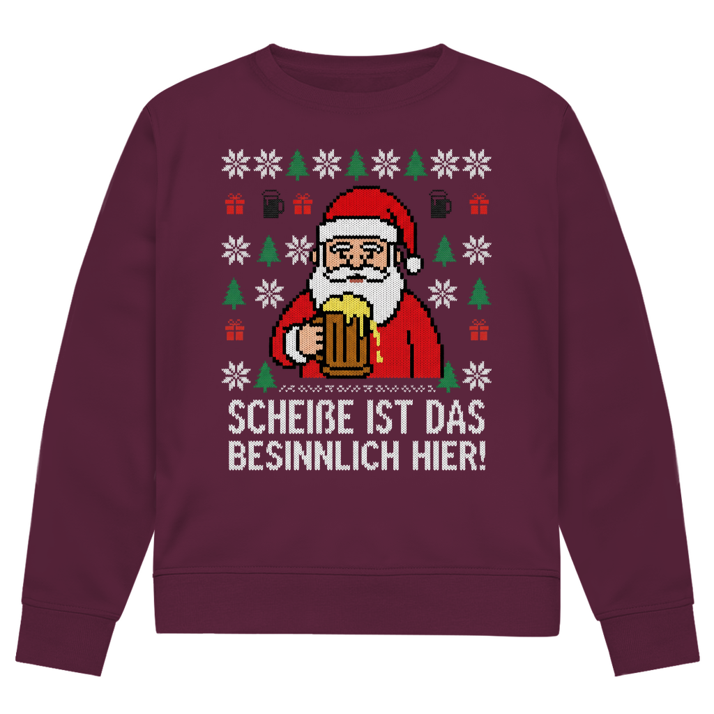 Scheiße ist das besinnlich hier! - Premium Ugly Sweater