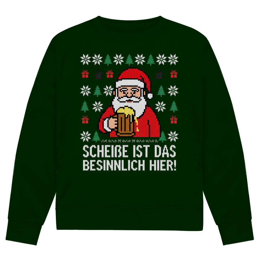 Scheiße ist das besinnlich hier! - Premium Ugly Sweater