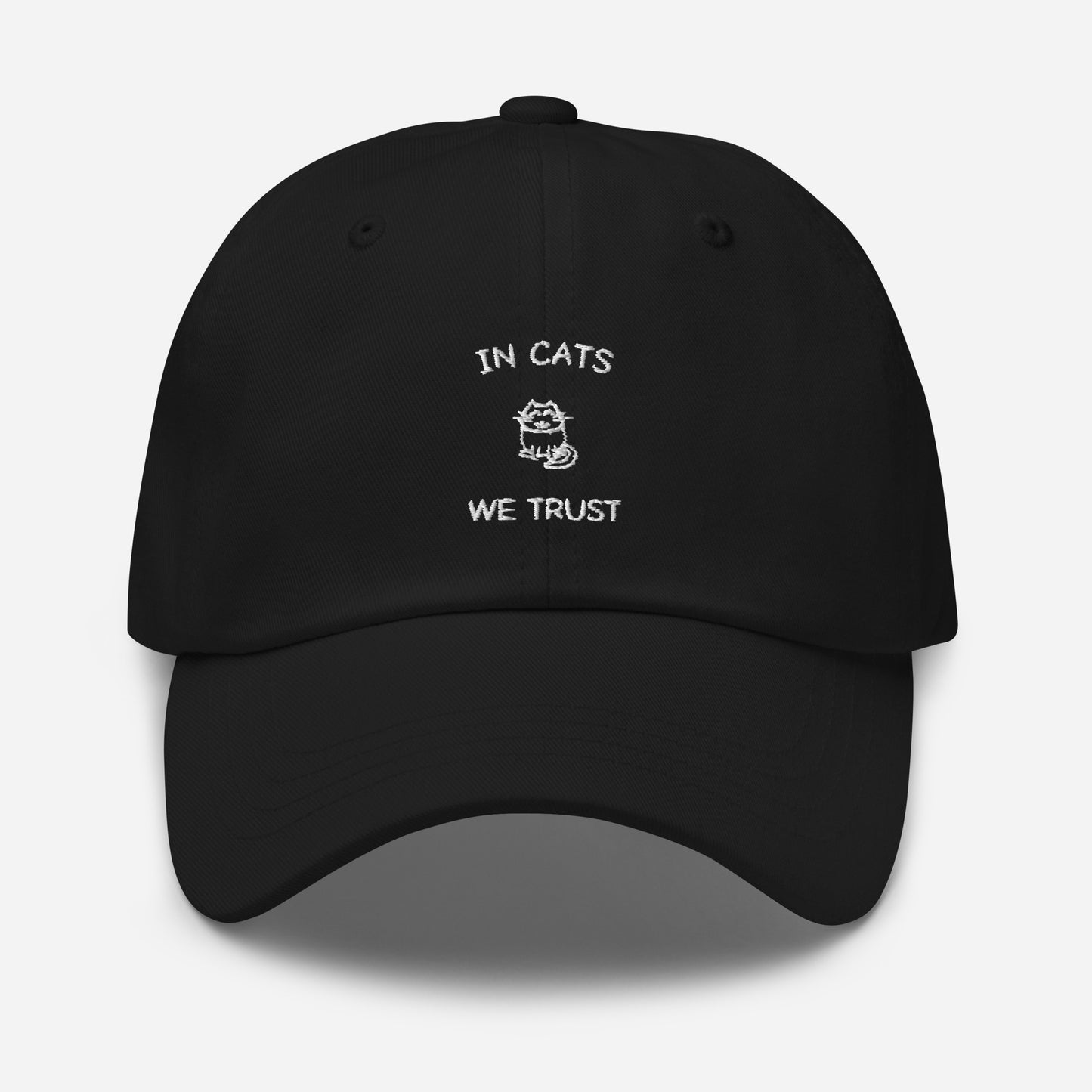 IN CATS WE TRUST - EMBROIDERED CAP