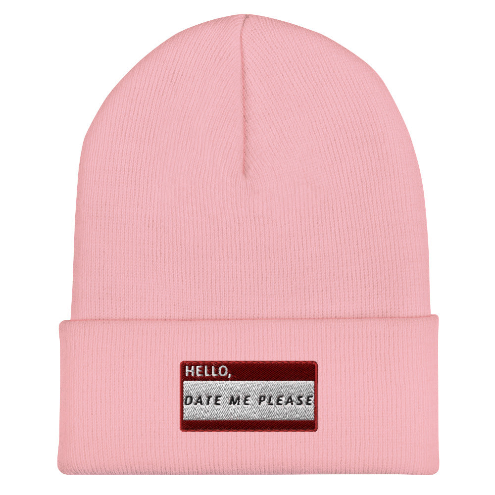 HELLO DATE ME PLEASE Beanie