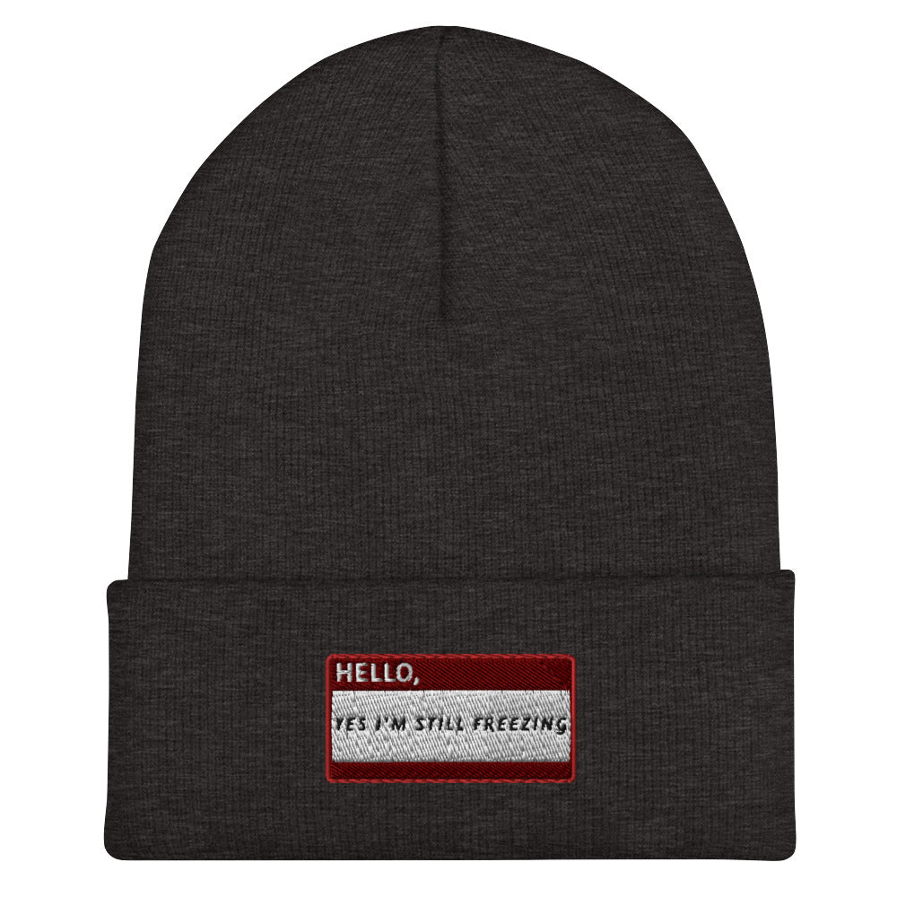 HELLO YES I' STILL FREEZING Beanie