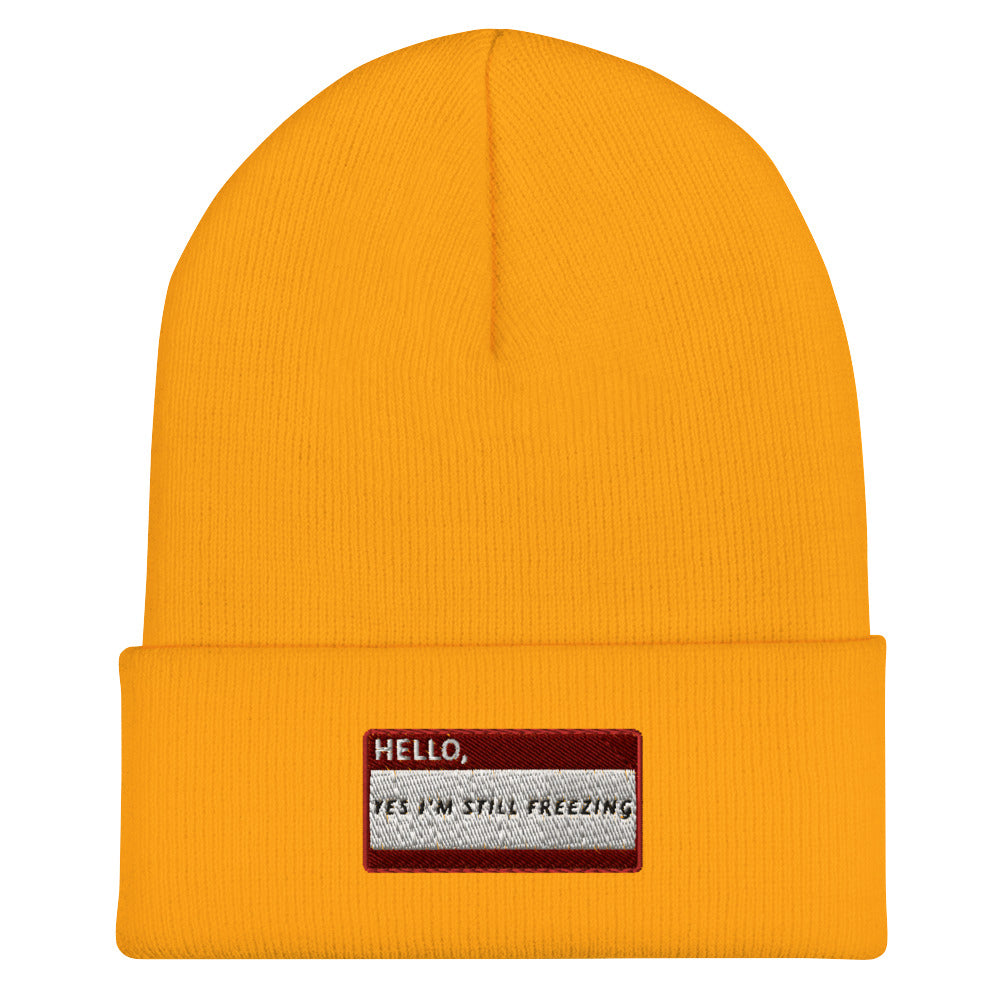 HELLO YES I' STILL FREEZING Beanie