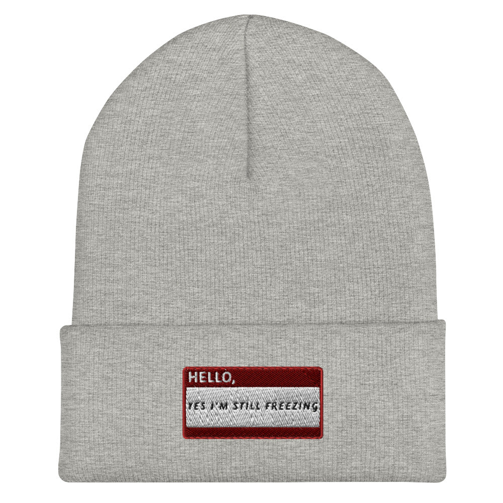 HELLO YES I' STILL FREEZING Beanie
