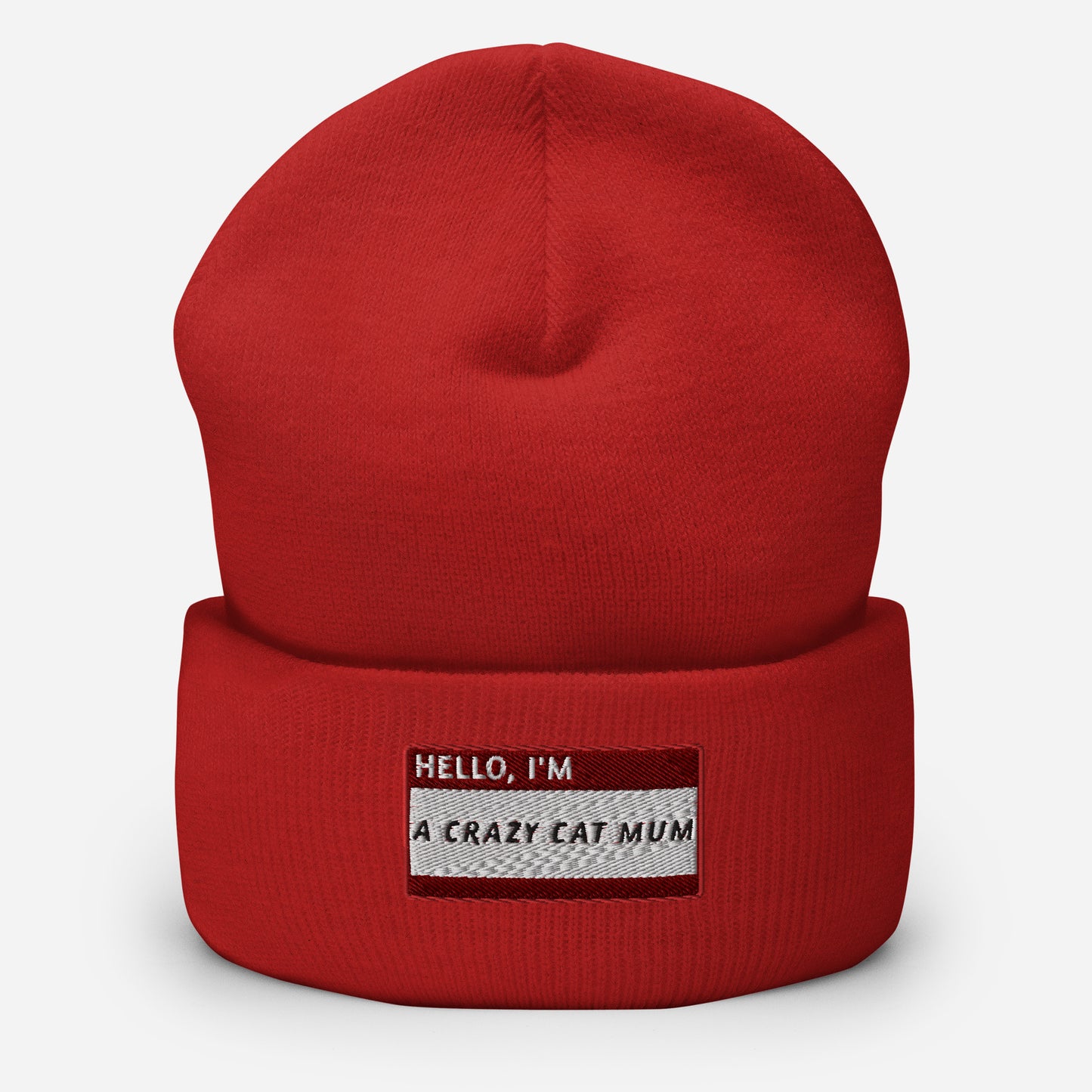 HELLO I'M A CRAZY CAT MUM Beanie