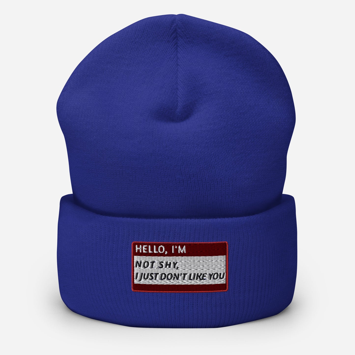 HELLO I'M NOT SHY, I JUST DON'T LIKE YOU Beanie