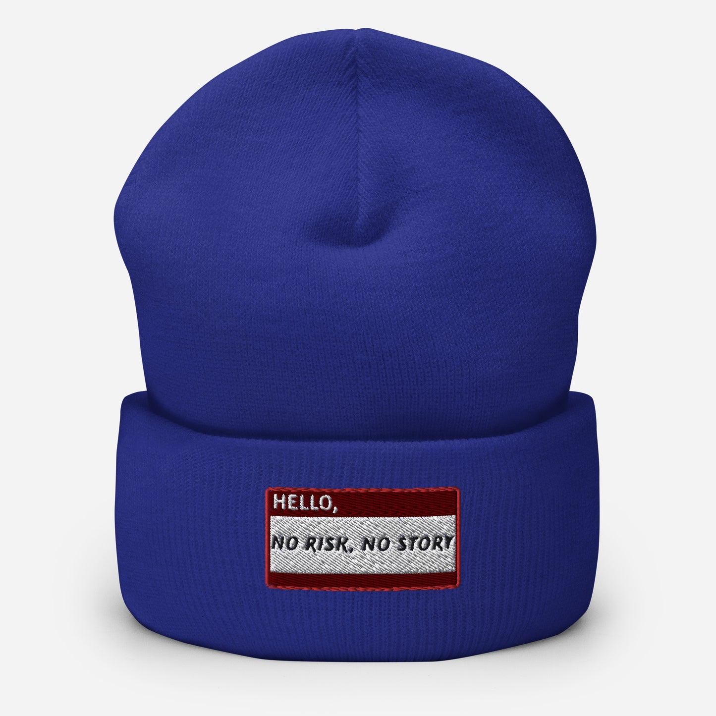 HELLO NO RISK, NO STORY Beanie