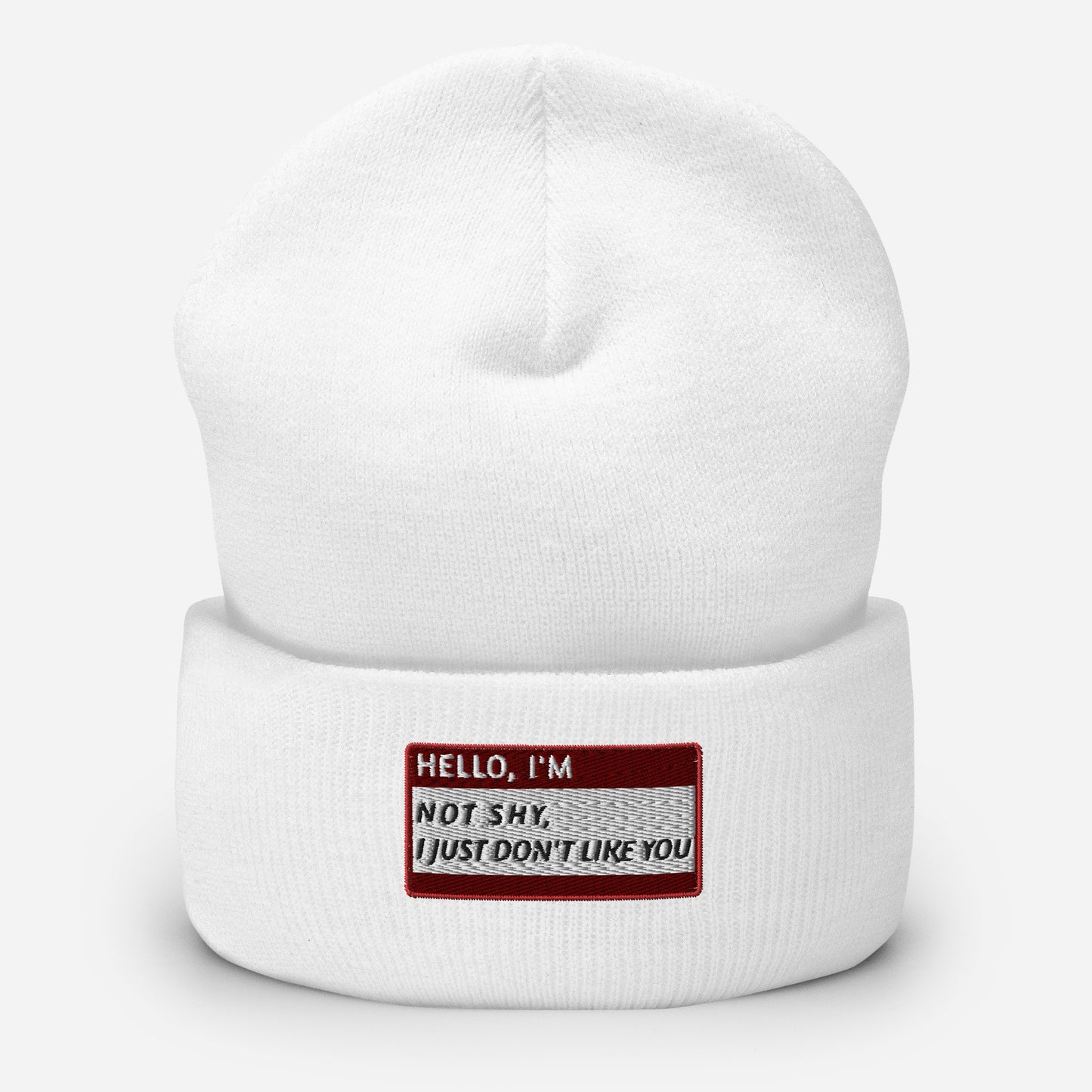 HELLO I'M NOT SHY, I JUST DON'T LIKE YOU Beanie