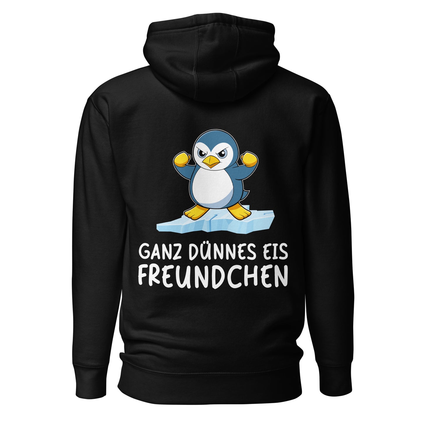 Thin Ice Penguin - Hoodie Unisex Back Print