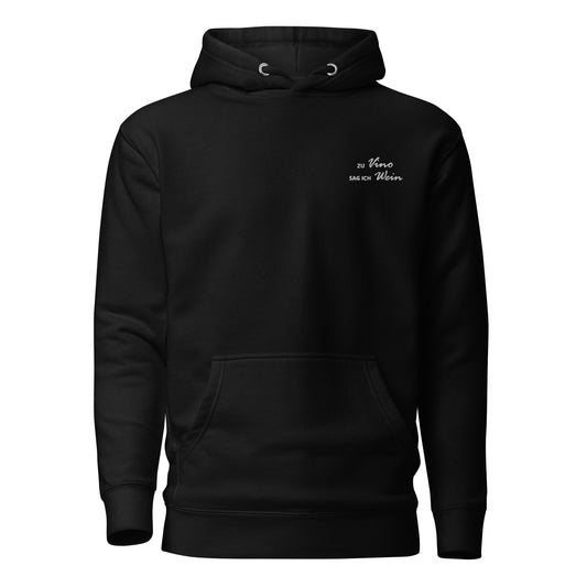 TO VINO I SAY WINE - embroidered hoodie