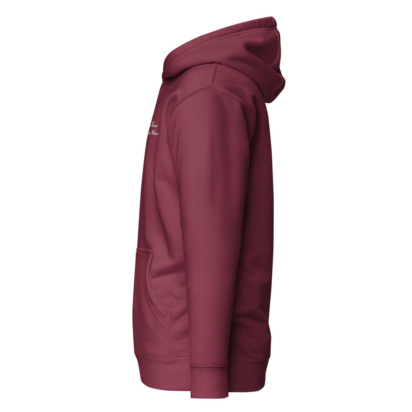 TO VINO I SAY WINE - embroidered hoodie