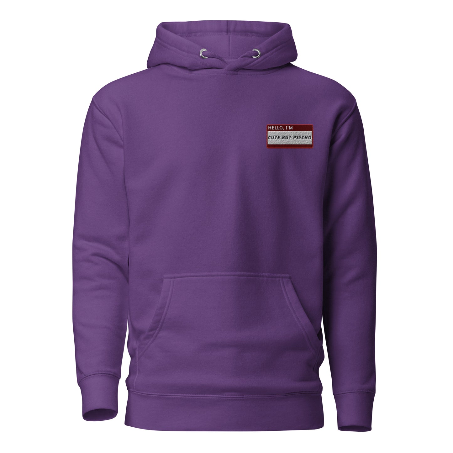 HELLO I'M CUTE BUT PSYCHO - Name Tag Hoodie