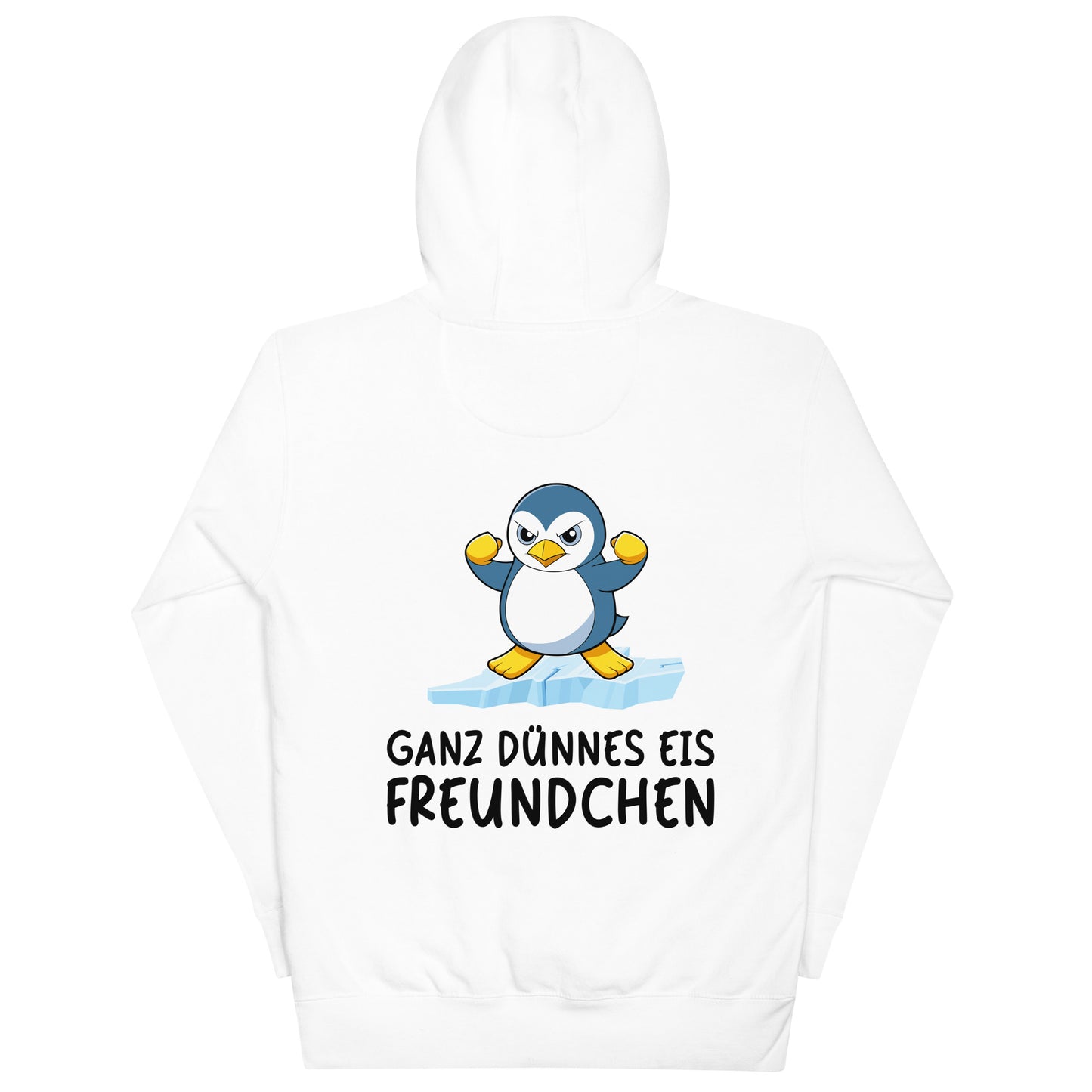 Thin Ice Penguin - Hoodie Unisex Back Print