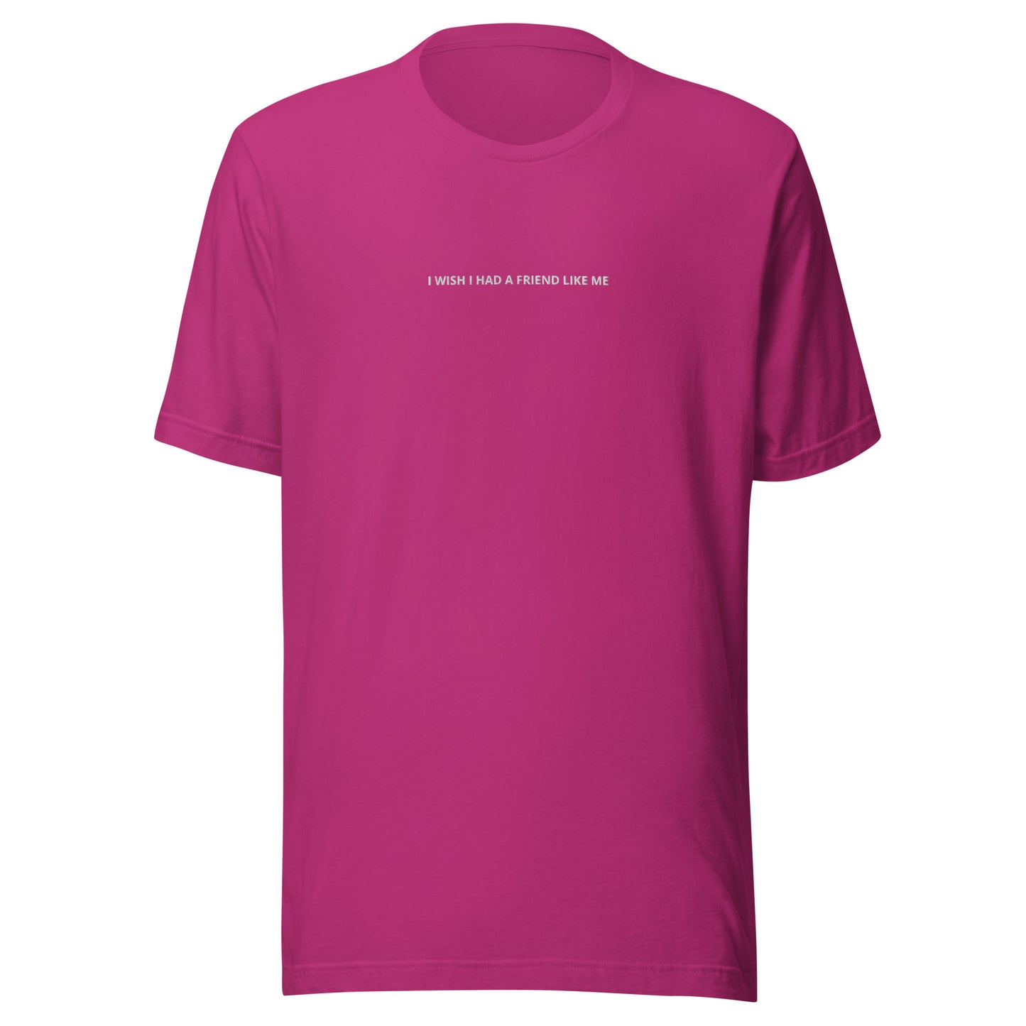 I WISH I HAD A FRIEND LIKE ME - embroidered T-shirt