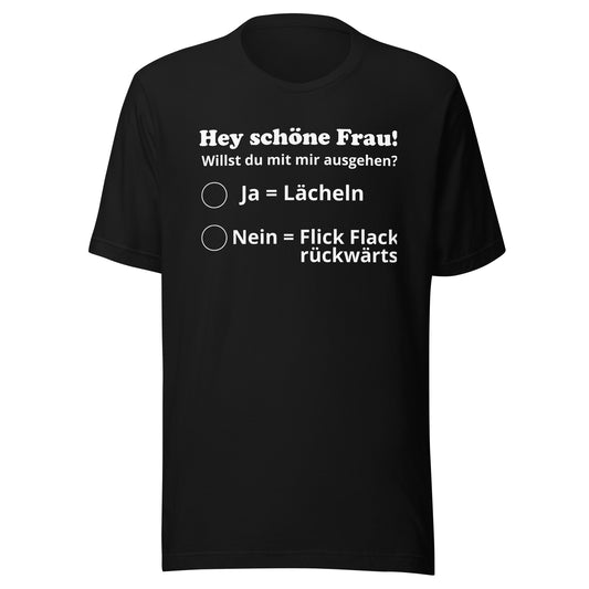 Do you want to go out with me? - printed t-shirt