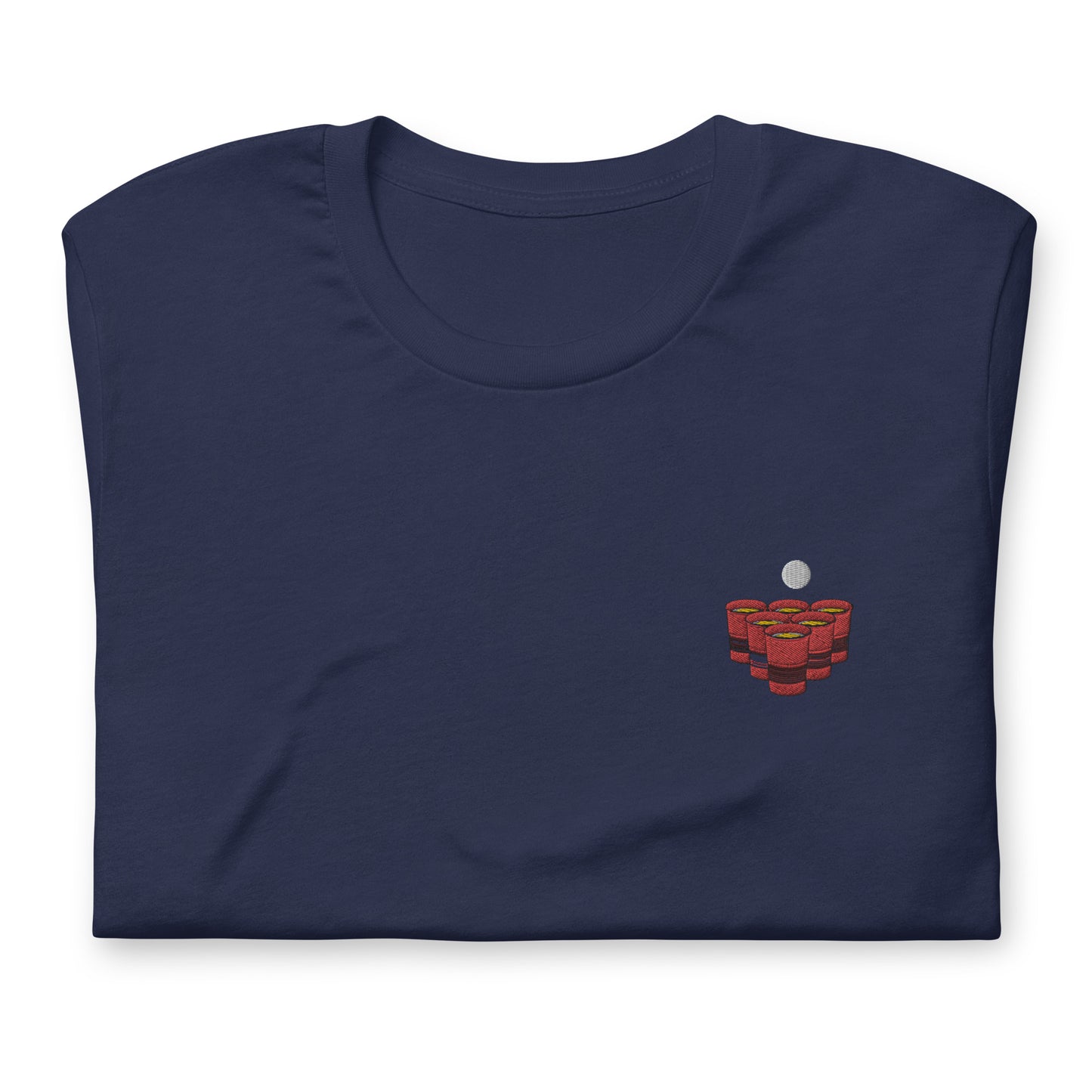 Beerpong - besticktes T-Shirt