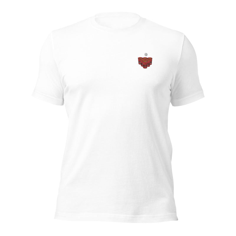 Beerpong - besticktes T-Shirt
