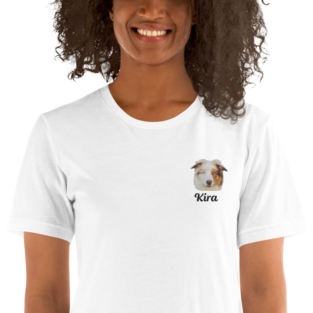 Personalized embroidered t-shirt