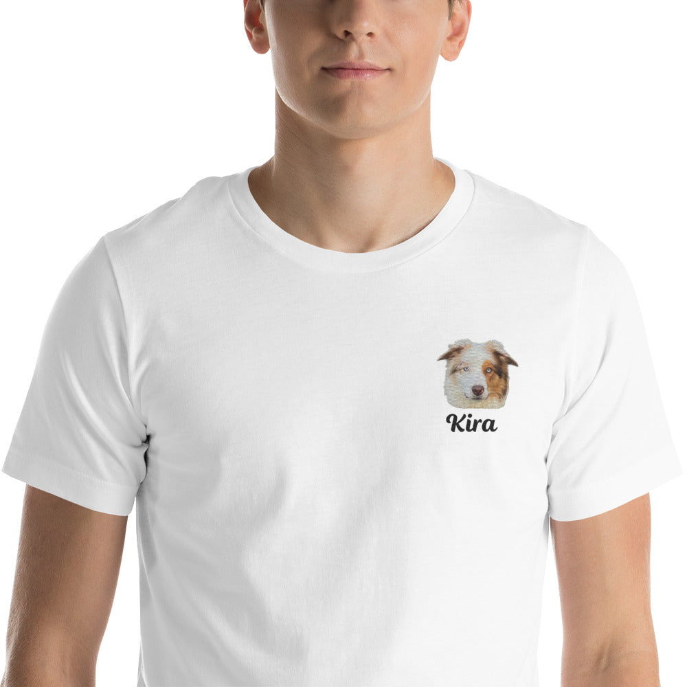 Personalized embroidered t-shirt