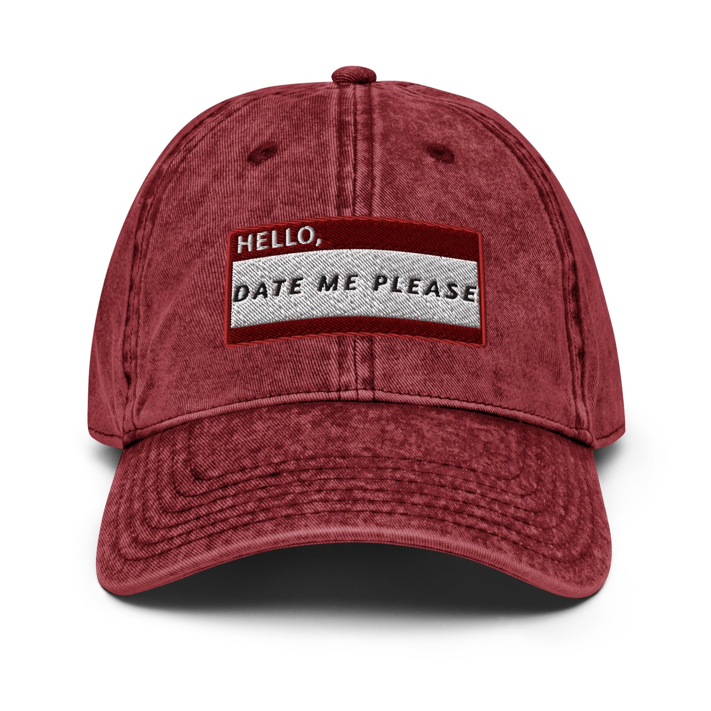 Vintage Dad Cap - Hello date me please
