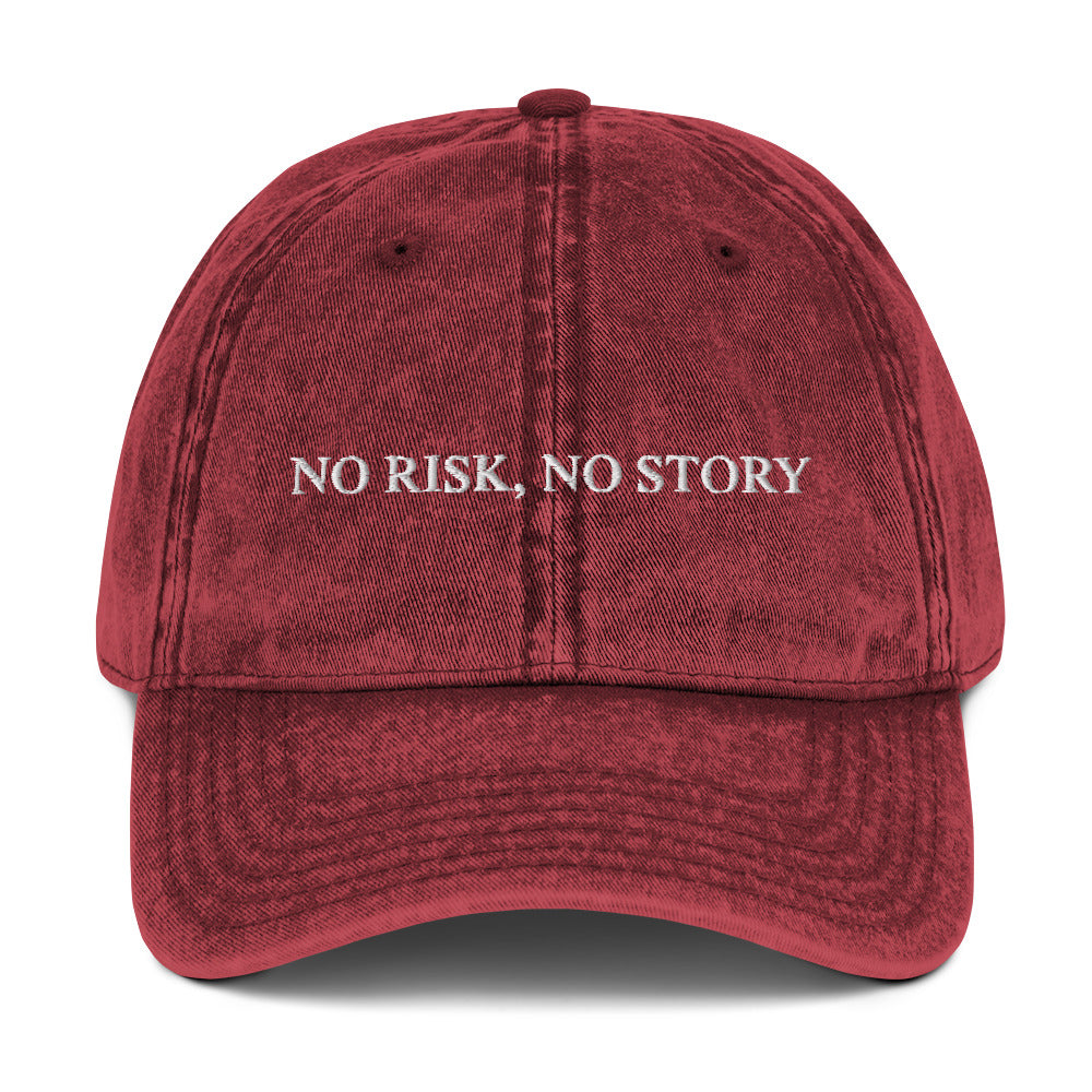 NO RISK, NO STORY - Vintage Dad Cap