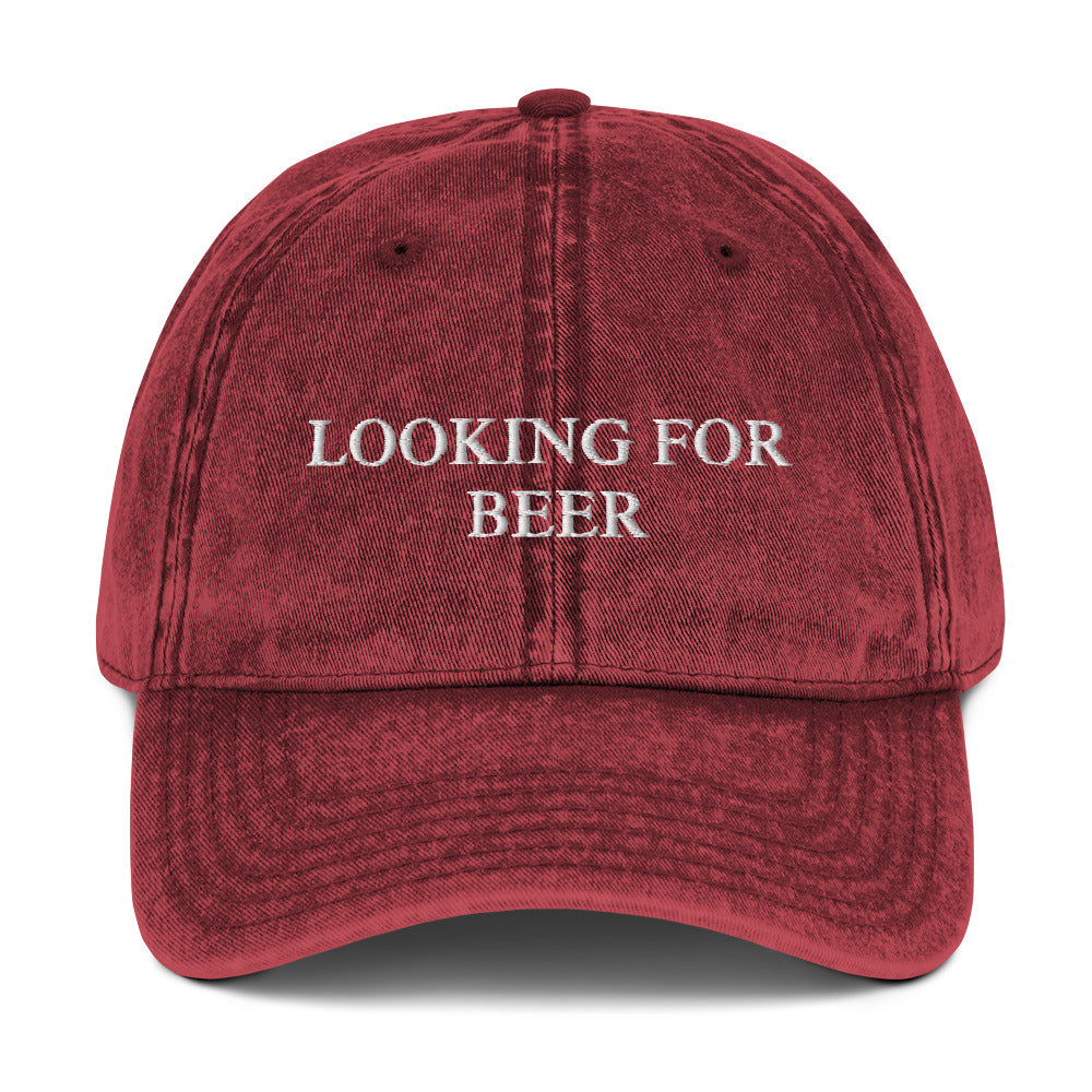 LOOKING FOR BEER - Vintage Dad Cap