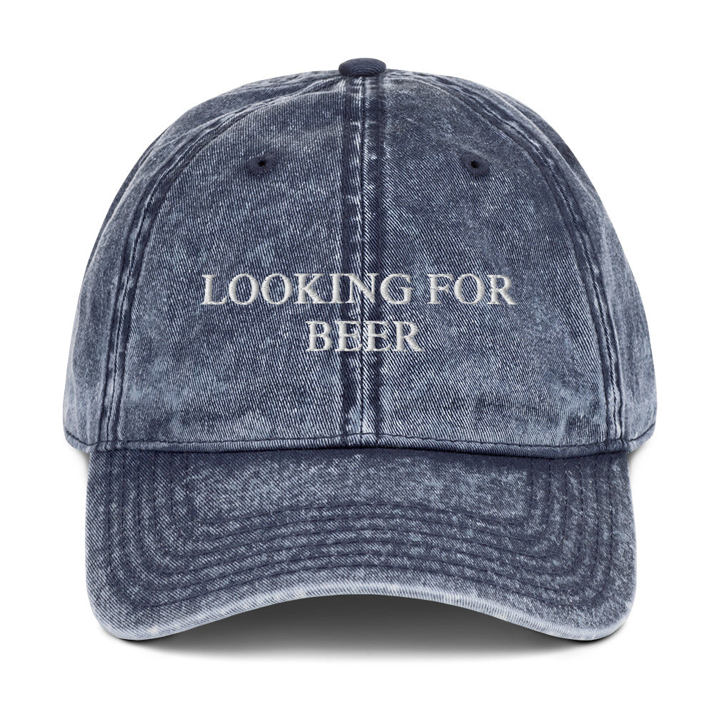 LOOKING FOR BEER - Vintage Dad Cap